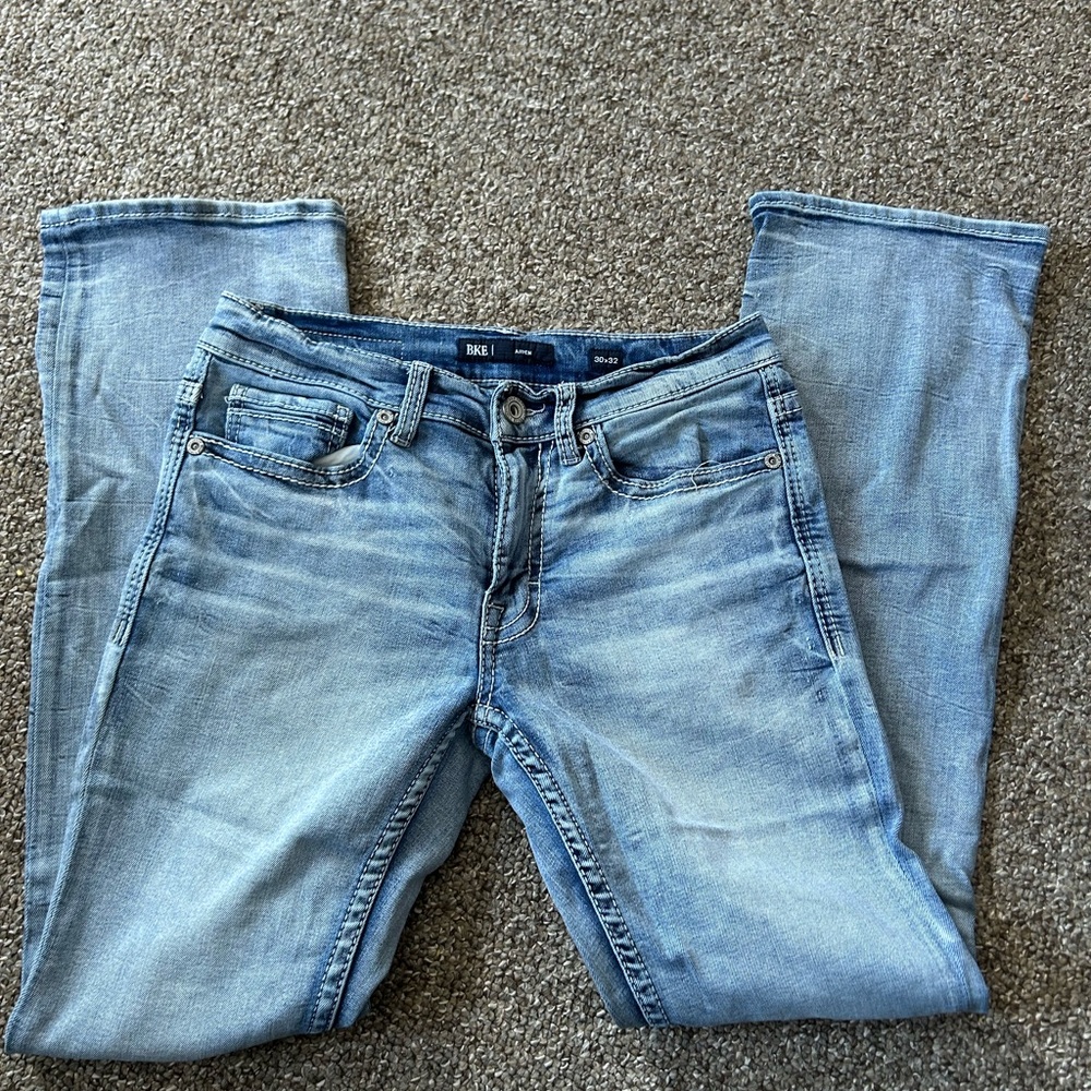 BKE Slim Fit Jeans in Sky Blue